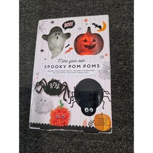 Professor Puzzle Make Your Own Spooky Pom Poms Halloween Craft Kit 6 Characters